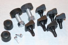 Komplett sats med anslagsgummi huv 1955-56 Ford, Mercury