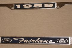 Nummerskyltsram, Fairlane