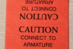 Generator Caution Tag Mopar 1955-64