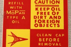 Power Steering Pump Dekal Mopar 1957-64