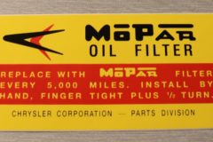 Oljefilter Dekal Mopar 1957-65