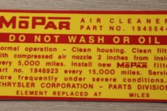 Service Instruction Dekal Mopar 413-4V 1960