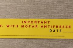 Anti Freeze Dekal Chrysler, Imperial 1962-64