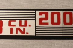 Ventilkåps Dekal Mopar Dodge Truck 318/200HP 1965