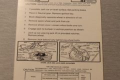 Jack Instruction Dekal Cuda, Dart, Valiant 1966-67