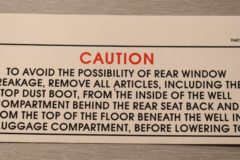 Conv.Top Caution Dekal Mopar 1967