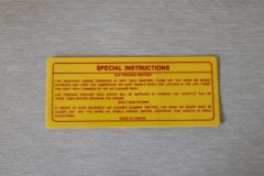 Sixpack Special Instruction Dekal Dodge, Plymouth 1969