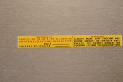 Dekal Antifreeze Mopar 1969-74