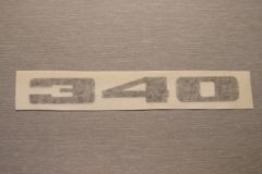 Dekal Skärm Road Runner "340" (svart) 1971-72