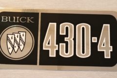 Ventilkåps Dekal Buick 430-4 1967-69