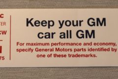 Luftrenardekal 1972 Buick