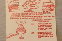 Jack Instruction Dekal 1972 Buick