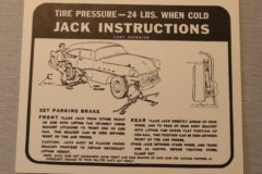 jack Instruction Dekal Buick 1957
