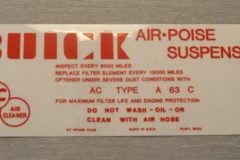 Luftrenar Dekal 1958 Buick