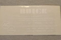 Luftrenar Dekal 1958 Buick