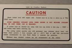 Cooling System Dekal 1965-66 Buick