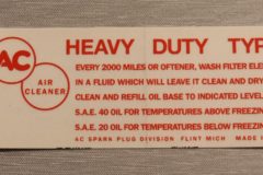 Luftrenar Dekal 1957 Cadillac