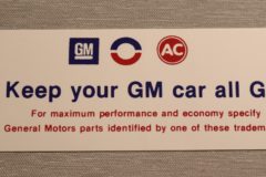 Luftrenardekal 1968-69 Cadillac