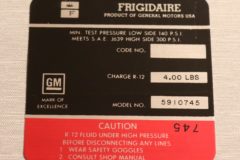 Air Cond. Comp. Dekal 1969 Cadillac