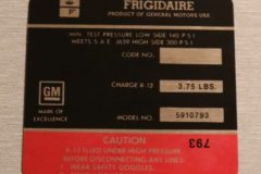 Air Cond. Compressor Dekal 1972 Cadillac