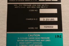 Air Cond. Dekal 1972-73 Cadillac