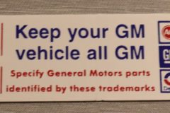 Luftrenardekal 1976 Cadillac