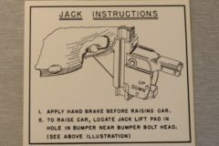 Jack Instruction Dekal Oldsmobile 1946-53