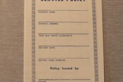 Battery Warranty Certificate Oldsmobile 1953-55