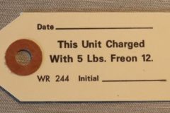 Freon Charge Air Cond. Comp Tag Oldsmobile 1953-69