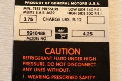 Air Cond. Dekal Oldsmobile 1964