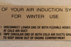 Ram Air Care Dekal Oldsmobile 1968-69