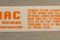 Luftrenar Dekal Pontiac 1955-56