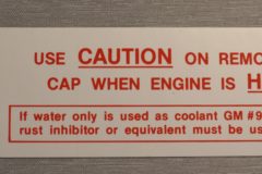 Caution Fan Dekal Pontiac 1964 & GTO 1964-65