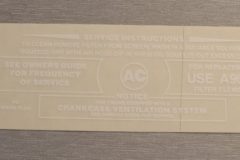 Luftrenar (Vit) Dekal Pontiac 389-428 1965-66