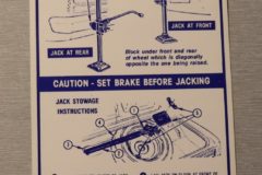 Bagagerums Dekal Firebird Coupe 1967