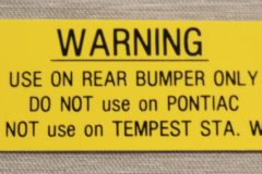 Jack Hock Dekal GTO, Lemans, Tempest 1968