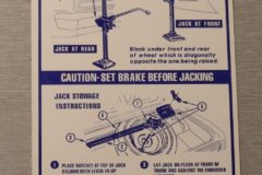 jack Instruction Dekal Firebird Coupe 1968