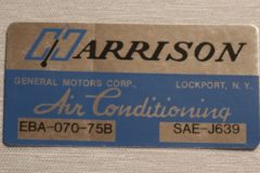 Air Cond. Evap Box Dekal Pontiac 1975