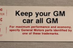 Luftrenar Dekal Pontiac 1975