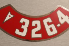Luftrenar Dekal Pontiac 326-4V