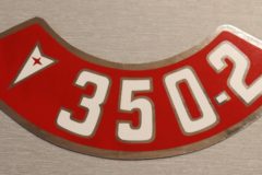 Luftrenar Dekal Pontiac 350-2V