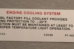 Cooling System Dekal 1970-72 GM