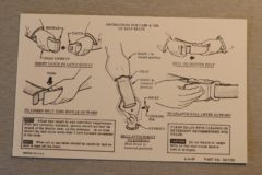Seatbelt Inst. Card 1963 Chevrolet