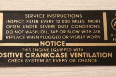 Luftrenar Dekal Chevrolet 1965-67