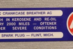Oil Filter Cap Dekal 1964-67 Chevrolet