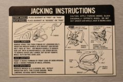 Jack Instruction Corvette 1967