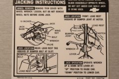 Jack Instruction Chevrolet 1968