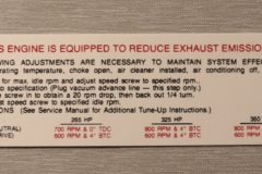 Emission Dekal 1969 Chevrolet