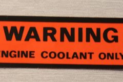 Engine Coolant Dekal Chevrolet 1974-77