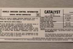 Emission Dekal Chevrolet 1977